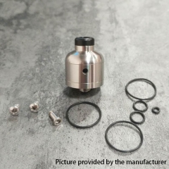 YFTK TjT Nipple V2 Style 22mm RDA Rebuildable Dripping Atomizer w/BF Pin - Silver