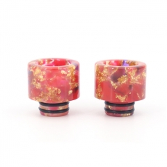 Replacement 510 Resin Drip Tip 2pcs - Orange Red