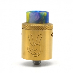 Yup Style 24mm RDA Rebuildable Dripping Atomizer w/BF Pin - Gold