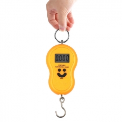 A04 50kg Electronic Digital Hanging Scale Weighing Tool - Orange