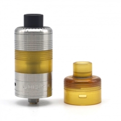 ULTON Whisper Style 316SS 22mm MTL/DL RDTA Rebuildable Dripping/Tank Atomizer 5ml- Silver