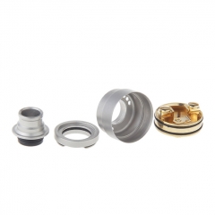 DDP Style 22mm 316SS RDA Rebuildable Dripping Atomizer - Silver