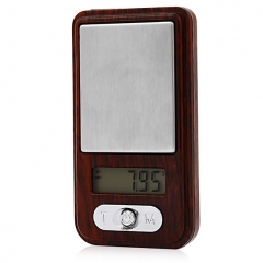 MH-335 100g/0.01g LCD Precision Electronic Scale Wood Pattern
