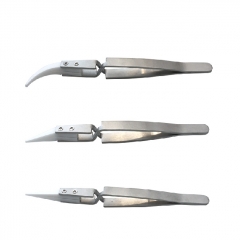 Reverse Ceramic Tweezers 1pc - Silver