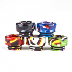 810 Replacement TFV8 Flag Resin Drip Tip for Atomizers 1pc (Short) - Random Color