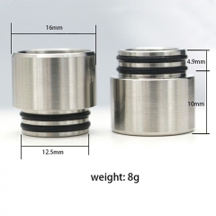 Iwodevape 810 Stainless Anti-Spit Drip Tip 1pc - Silver