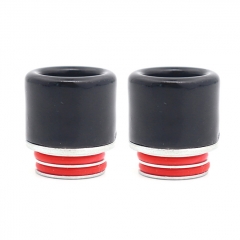 Clrane 810 Stainless + Ceramic Drip Tip 2pcs - Black