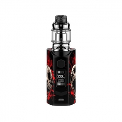 Authentic Rincoe Manto S Mesh 228W TC VW APV Box Mod w/Metis Mix Tank 6ml Kit - Blazing Skull