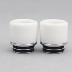 Clrane 810 Stainless + Ceramic Drip Tip 2pcs - White