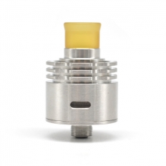 One Tito Style 316SS 22mm RDA Rebuildable Dripping Atomizer - Silver