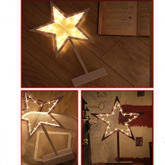 Pentagram Shape Mini LED Night Light Wedding Christmas Decor