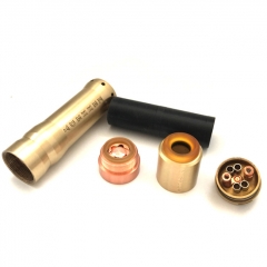 Vindicator Style 18650/20700/21700  25mm Hybrid Mechanical Mod w/ Atomizer Kit  - Brass