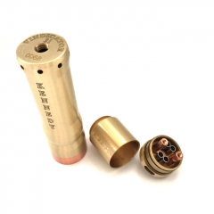 Vindicator Style 18650/20700/21700  25mm Hybrid Mechanical Mod w/ Atomizer Kit  - Brass
