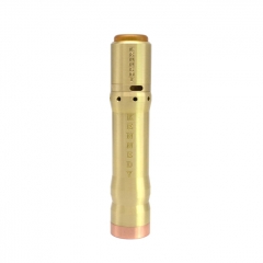 Vindicator Style 18650/20700/21700  25mm Hybrid Mechanical Mod w/ Atomizer Kit  - Brass