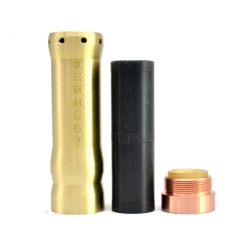 Vindicator Style 18650/20700/21700  25mm Hybrid Mechanical Mod w/ Atomizer Kit  - Brass
