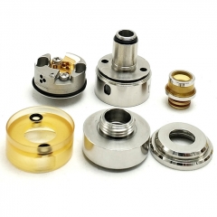 Coppervape Hussar Project X Style 316SS 22mm RTA Rebuildable Tank Atomizer 2ml - Silver