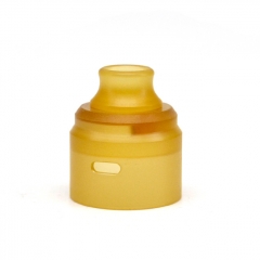 ULTON Replacement PEI Cap + Drip Tip for Typhoon Wave BTD RDA 22mm - Yellow