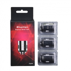 Authentic Hugsvape Kanthal Dual Mesh Coil for Magician Sub Ohm Tank - 0.15 Ohm (65~95W) 3pcs