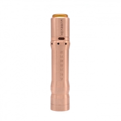 Vindicator Style 18650/20700/21700 25mm Hybrid Mechanical Mod w/ Atomizer Kit  - Copper