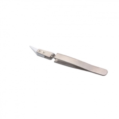 Reverse Ceramic Tweezers 1pc - Silver