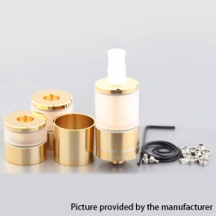 Lysen Dvarw V2 Style 24mm DL RTA Atomizer w/Nano Tank - Gold