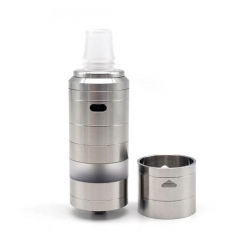 (Ships from Germany)ULTON Korina V8M 25mm 316SS RTA Rebuildable Tank Atomizer 11ml - Silver