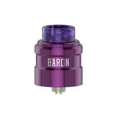 Authentic Geekvape Baron 24mm RDA Rebuildable Dripping Atomizer w/ BF Pin - Purple