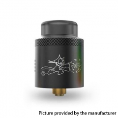 Authentic Acevape Bomb Cat 24mm RDA Rebuildable Dripping Atomizer w/ BF Pin - Black