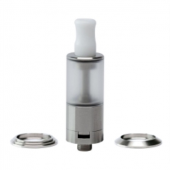 ULTON Dvarw 16 Style 1:1 MTL RTA Rebuildable Tank Atomizer 2ml w/2 Beauty Rings - Silver