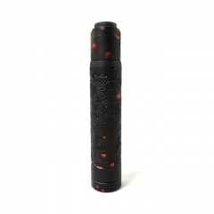 Lysten Pur Sugar Skull Style 18650/20700 Hybrid Mechanical Mod Kit 24mm - Black Red Dot