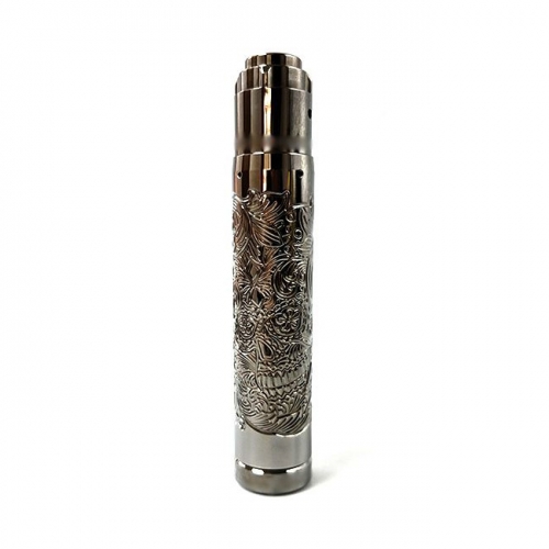 Lysten Pur Sugar Skull Style 18650/20700 Hybrid Mechanical Mod Kit 24mm - Gun Metal