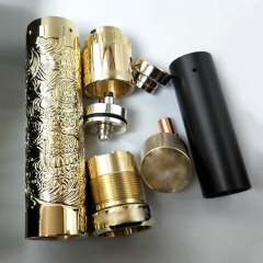 Lysten Pur Sugar Skull Style 18650/20700 Hybrid Mechanical Mod Kit 24mm - Gun Metal