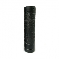 Lysten Pur Sugar Skull Style 18650/20700 Hybrid Mechanical Mod 24mm - Full Black