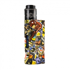 Vapor Storm Eco Pro Mod 80W 25mm VV/VW Temperature Control Mod w/ Lion RDA Kit - Cartoon