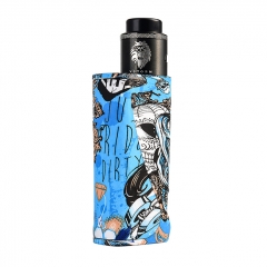 Vapor Storm Eco Pro Mod 80W 25mm VV/VW Temperature Control Mod w/ Lion RDA Kit  - Blue