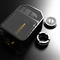 SXK Boxxer Style 316SS RDTA Rebuildable Dripping Tank Atomizer for BB Style Box Mod 5ml - Black