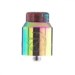 Rebirth Style 24mm RDA Rebuildable Dripping Atomizer w/ BF Pin - Rainbow