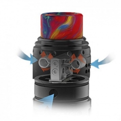 Authentic Brunhilde 25mm RTA Rebuildable Tank Atomizer 8ml - Black