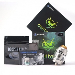 Authentic Advken Owl 25mm Sub Ohm Tank Clearomizer 4ml - Bronze