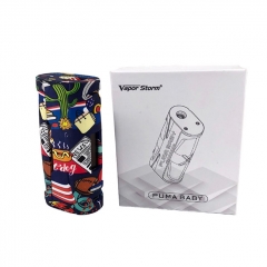 Authentic Vapor Storm Puma Baby 80W TC VW Variable Wattage Box Mod - White Haze