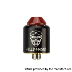 Authentic Ystar Hell Demons 20mm RDA Rebuildable Dripping Atomizer w/BF Pin - Black