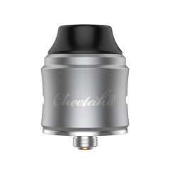 Authentic OBS Cheetah 3 25mm RDA Rebuildable Dripping Atomizer w/BF Pin - SS Silver