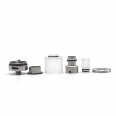 Vazzling Dvarw V2 Style 22mm 316SS MTL RTA Top Filling 2ml - Silver