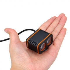 XANES DL01 1200LM 2xT6 LED 4-Mode Waterproof Bicycle Head Light Temperature Control Power Display