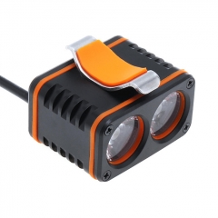 XANES DL01 1200LM 2xT6 LED 4-Mode Waterproof Bicycle Head Light Temperature Control Power Display