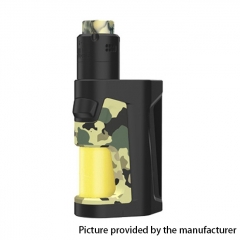 Authentic Vandy Vape Pulse Dual 220W TC VW Squonk Box Mod + Pulse V2 RDA Kit 24mm/7ml - Camouflage Yellow