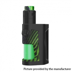 Authentic Vandy Vape Pulse Dual 220W TC VW Squonk Box Mod + Pulse V2 RDA Kit 24mm/7ml - Stripy Green