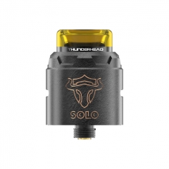 Authentic THC Tauren Solo 24mm RDA Rebuildable Dripping Atomizer w/BF Pin - Copper Black