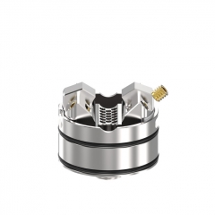 Authentic THC Tauren Solo 24mm RDA Rebuildable Dripping Atomizer w/BF Pin - Brass Black