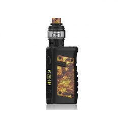 Authentic Vandy Vape Jackaroo 100W 18650/20700/21700 TC VW Variable Wattage Box Mod w/Tank 5ml/3.5ml Kit - Gold Agate